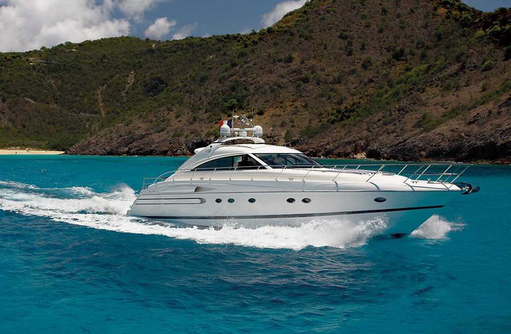 65' Princess yacht charter in St Barts